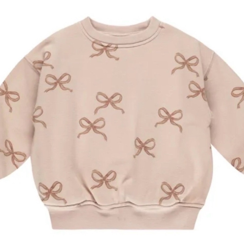 Rylee and cru Pink Bow Sweatshirt